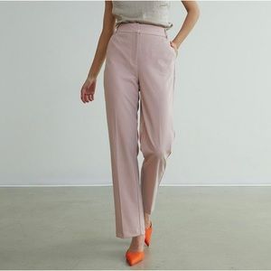 Super High-Rise Straight-Leg Ankle Pant - pink